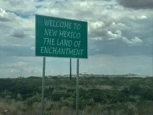 New Mexico Welcome Sign