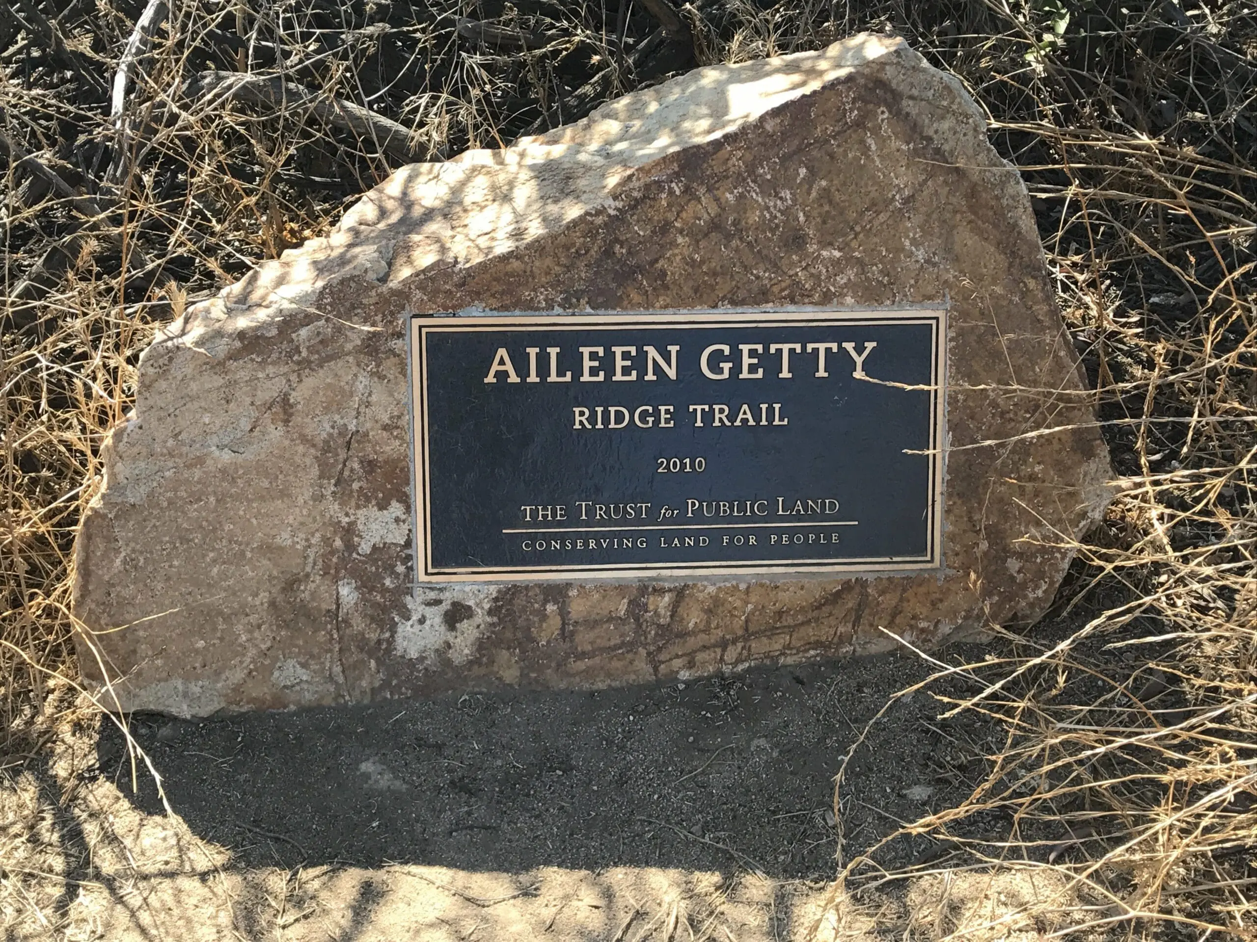 Aileen Getty Commemorative Stone