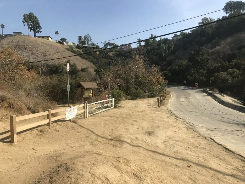Turnbull Canyon Trail  pull-out