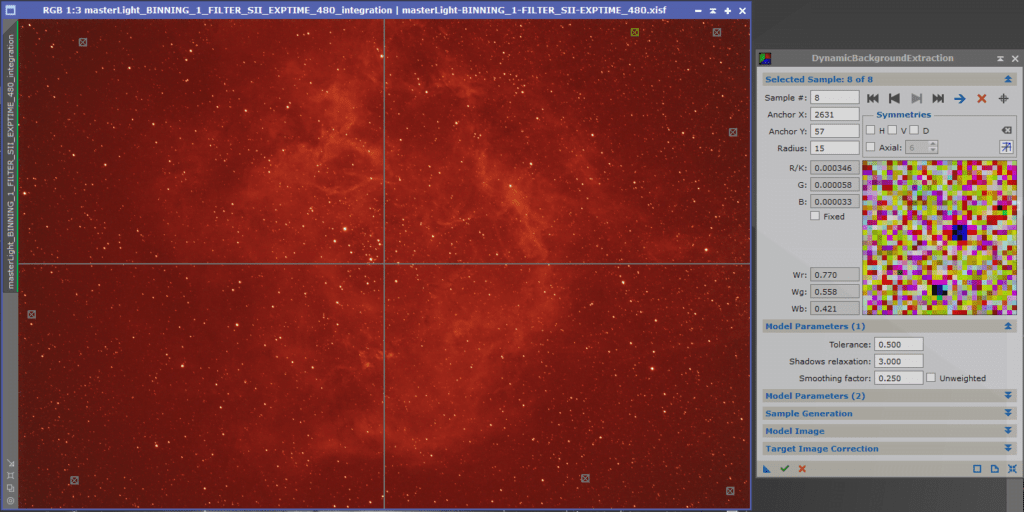 Rosette Nebula before Dynamic Crop and DBE