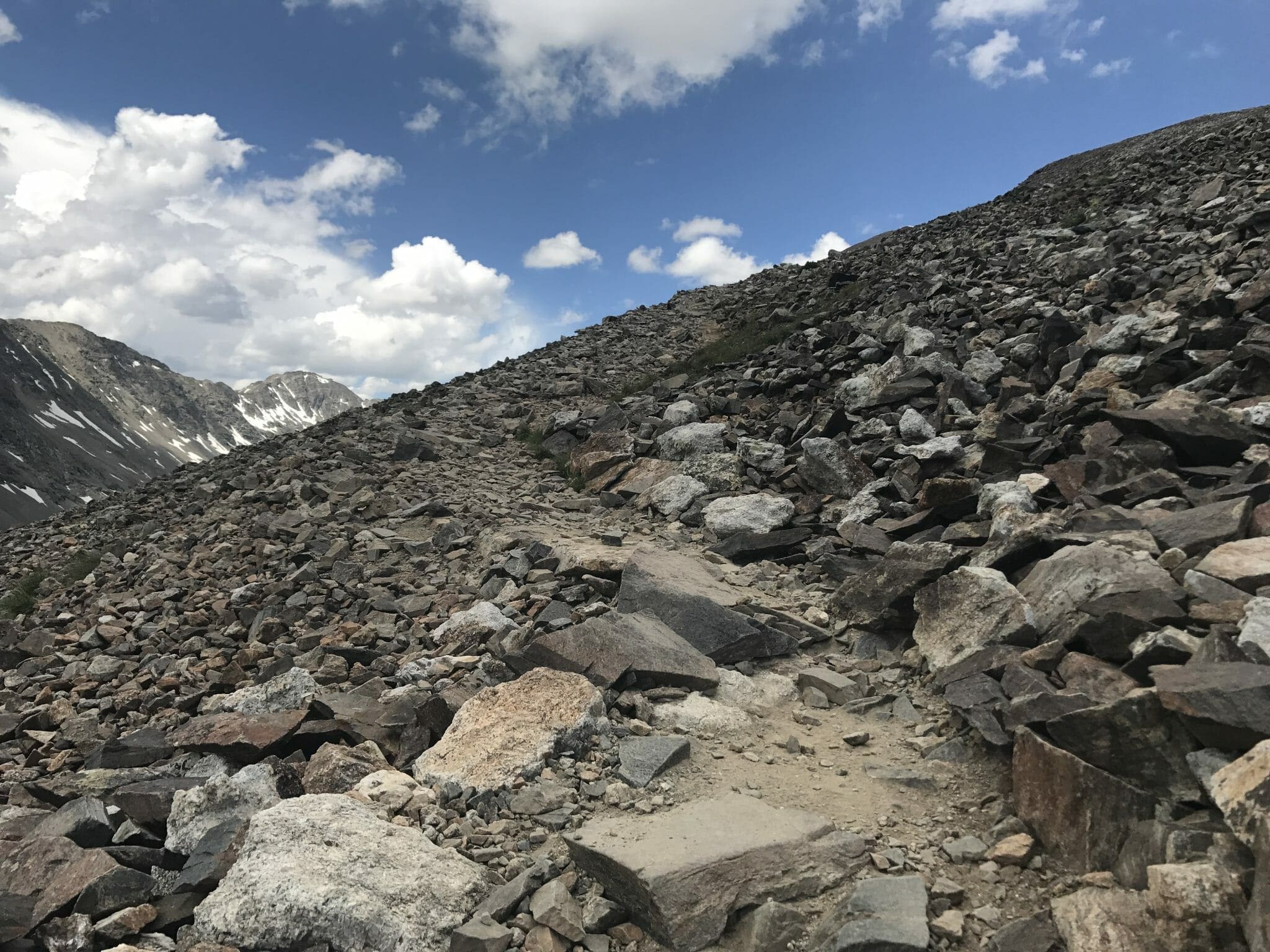 Quandary Peak trail above tree line