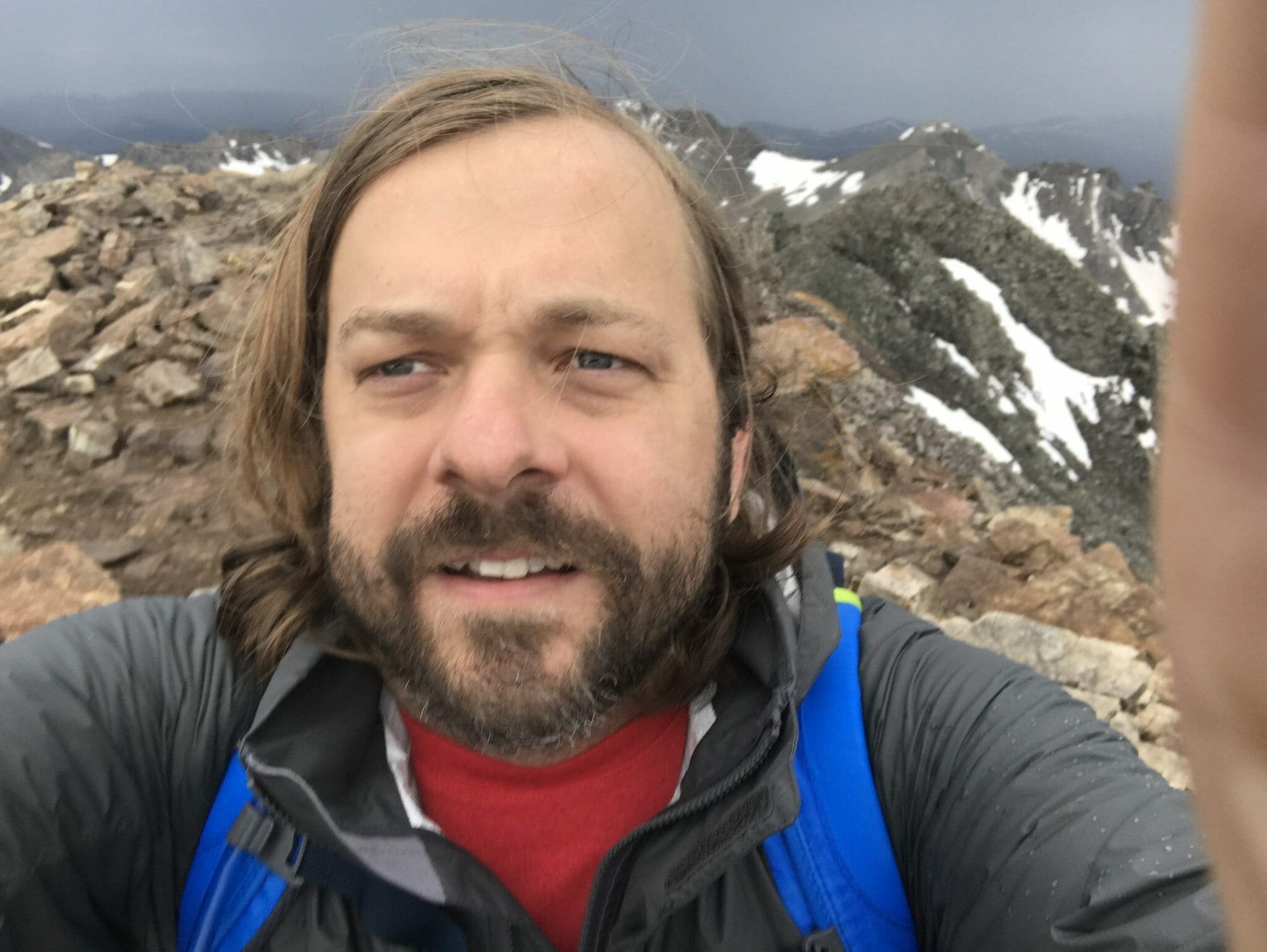 Selfie on Summit of Quandary Mountain