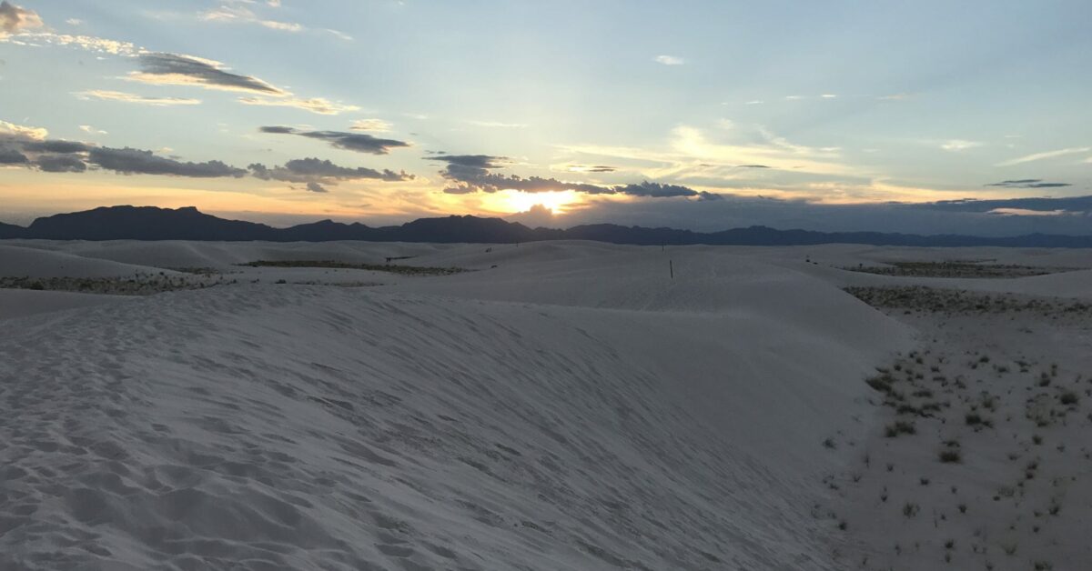 Sunset White Sands National Park