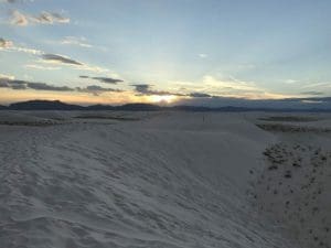 Sunset White Sands National Monument