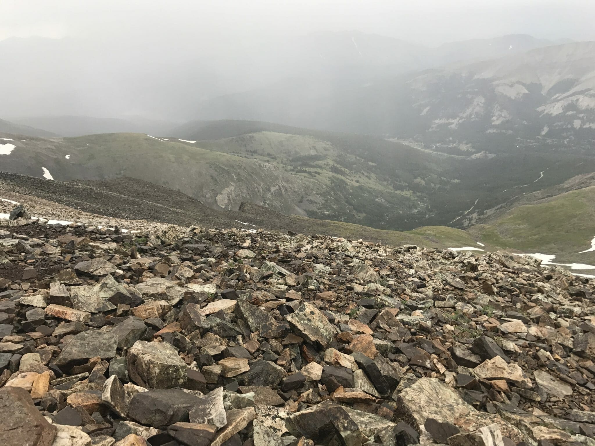 Quandary Peak Rain Storms