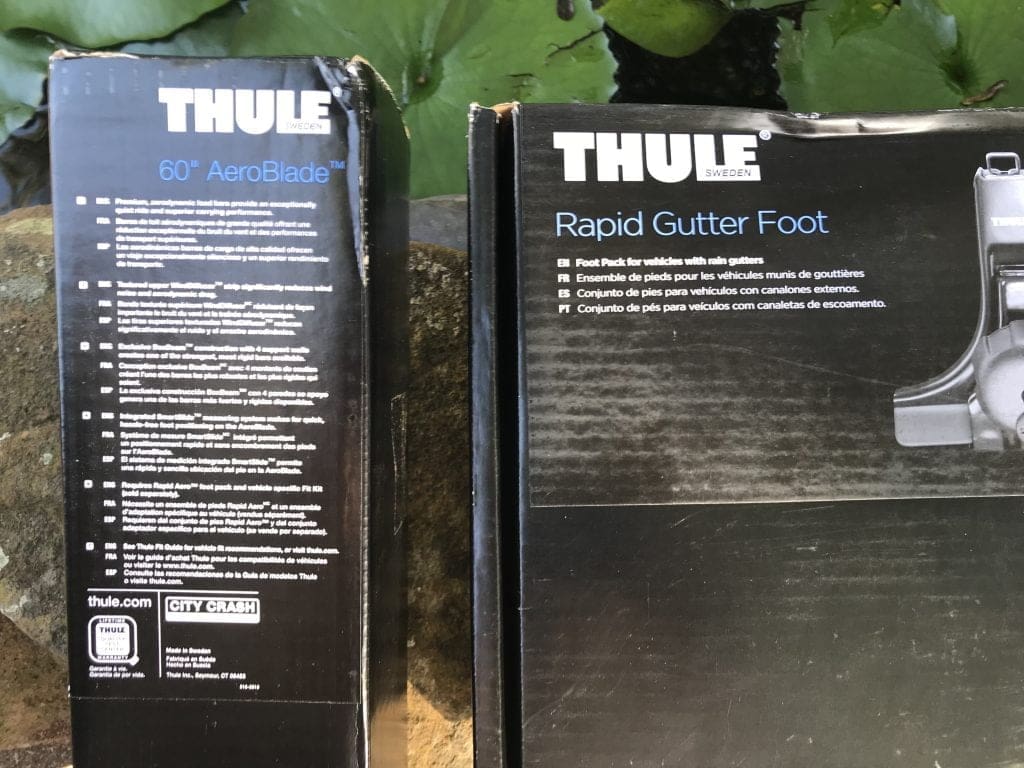 Thule Jeep Wrangler roof rack packaging
