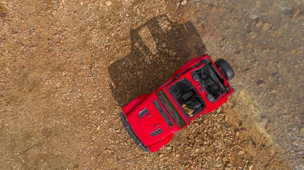 2018 Jeep Wrangler Rubicon Top view