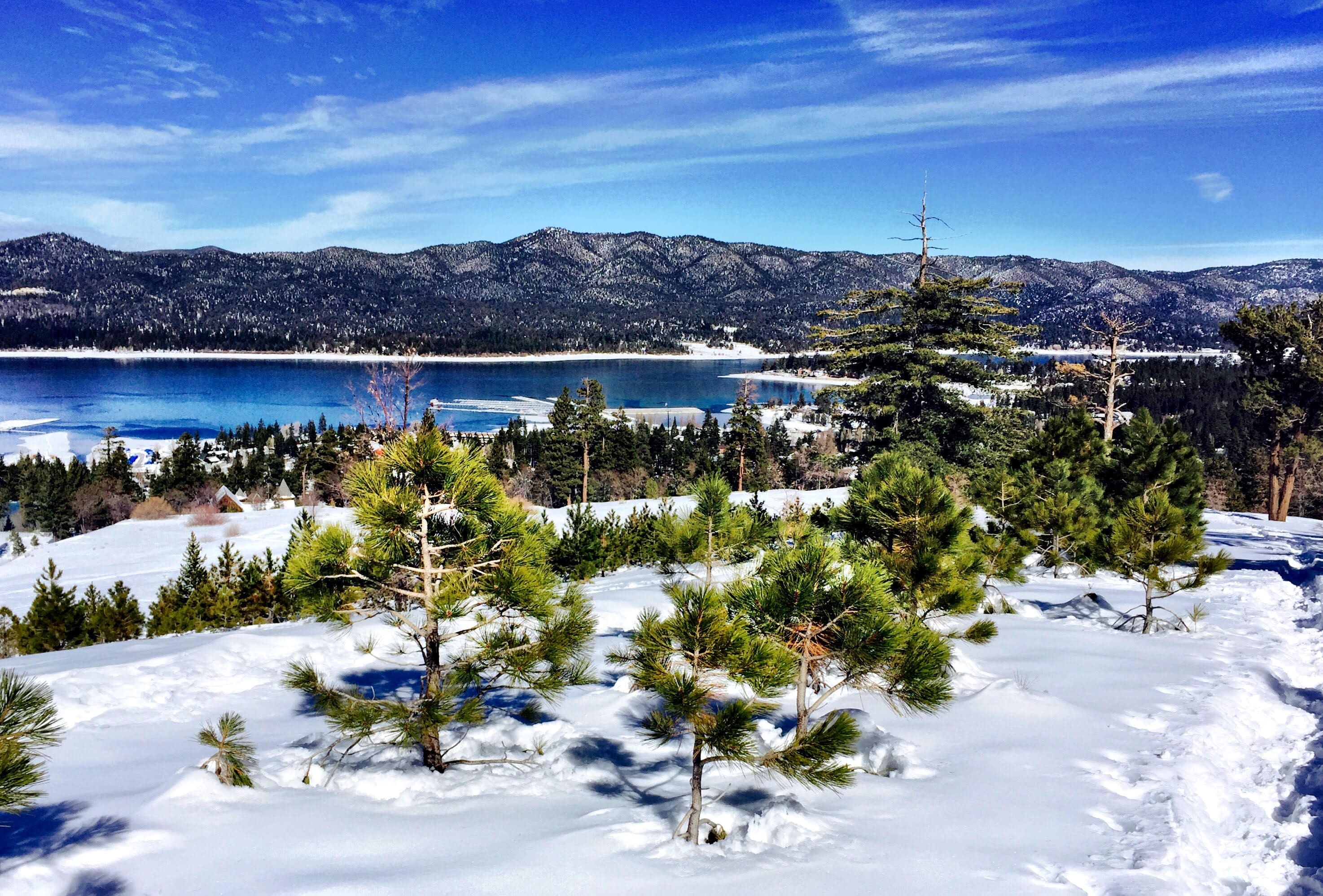 snowshoeing big bear lake