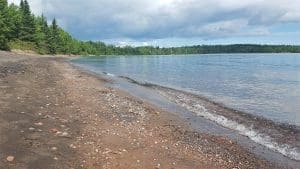 Middlebrun Bay Beach at Sleeping Giant Provincial Park Ontario Canada