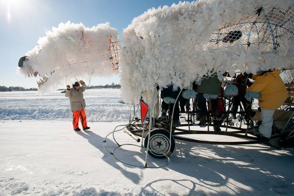 Matoska Tonka Pedal Bear Minnesota Art Shanty Projects