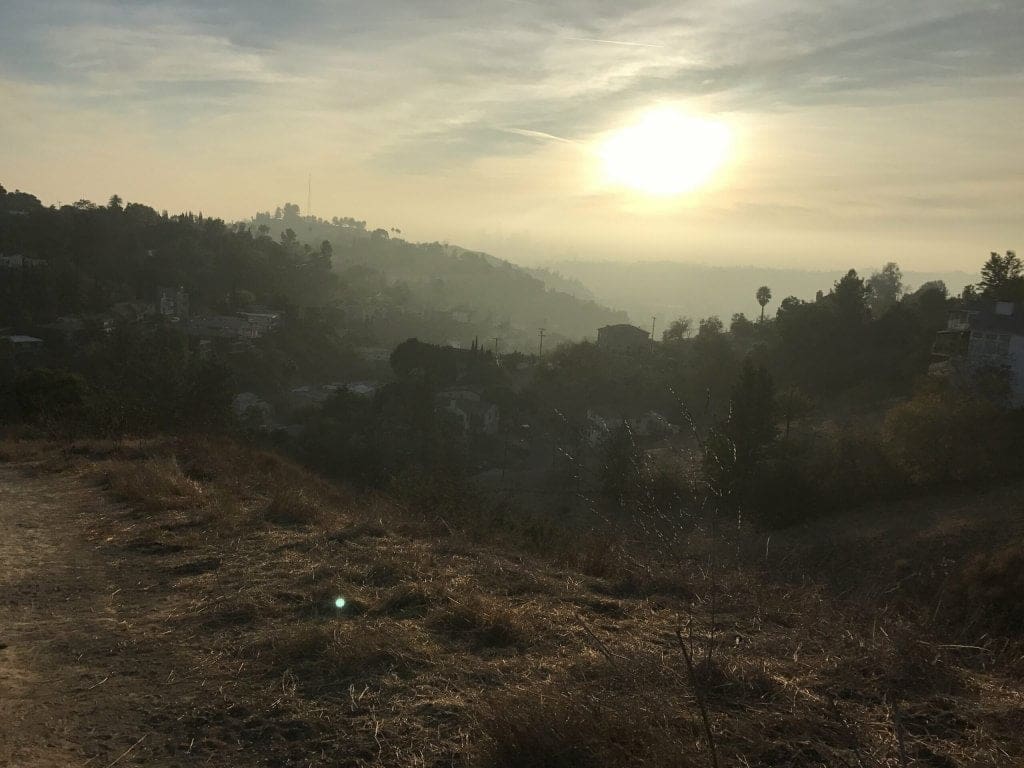 ernest e debs regional park sunset view