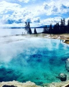 RV trip to Yellowstone National Park West Thumb Geyser