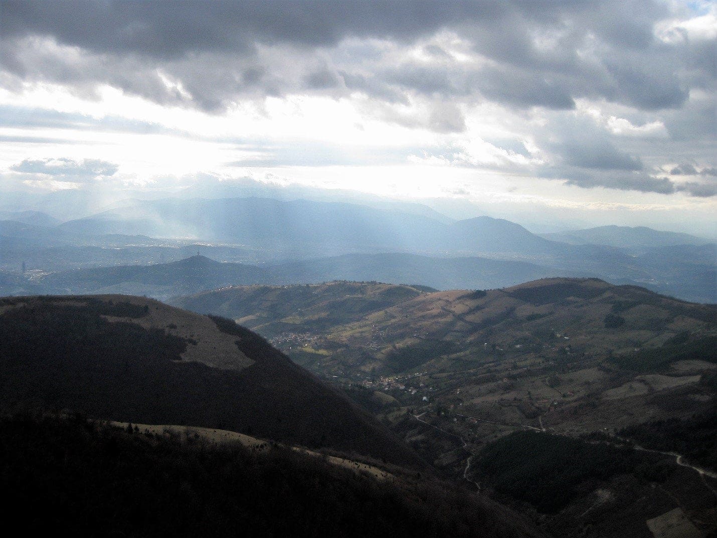 hiking in bosnia mountains