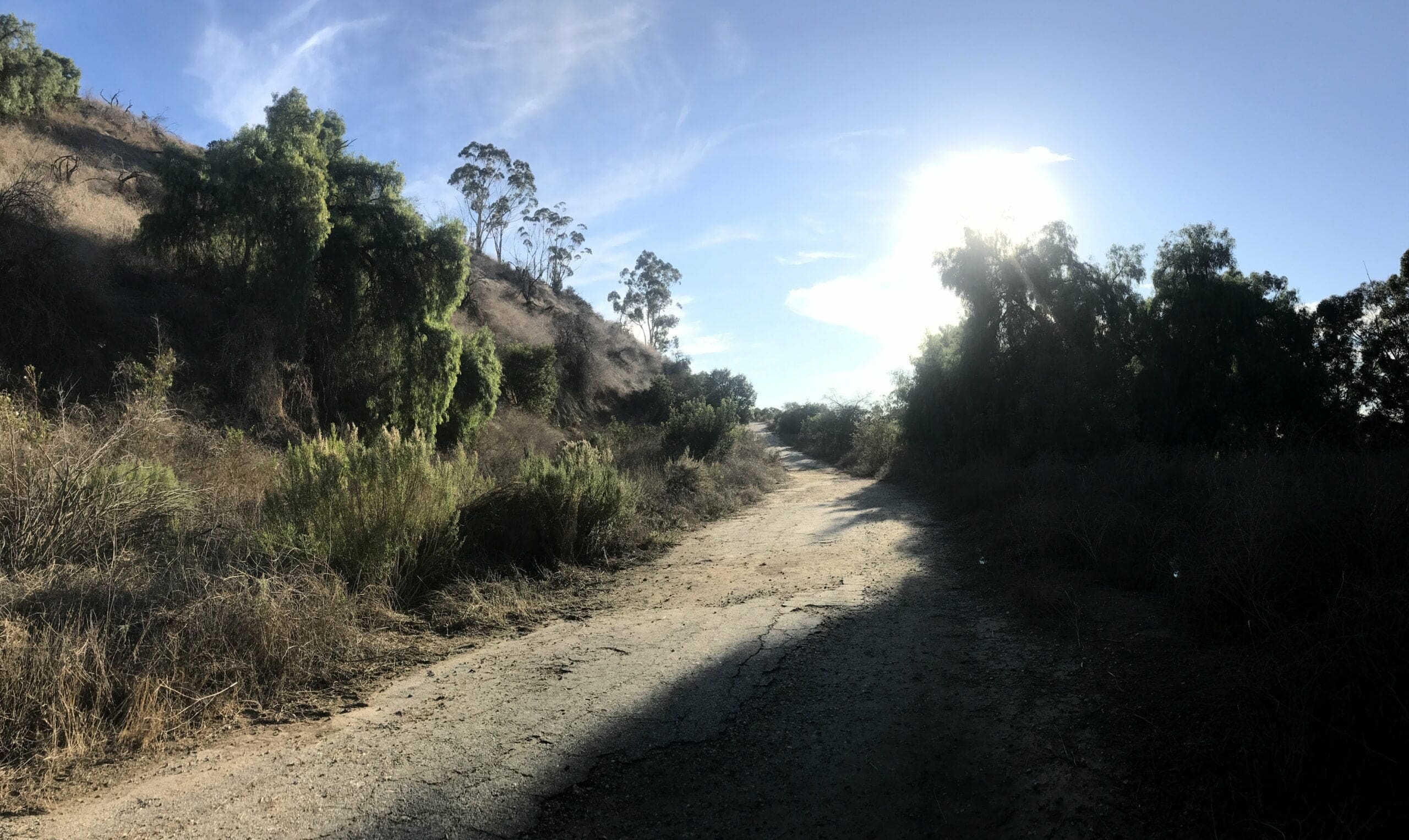 Arroyo Pescadero trail hill climb