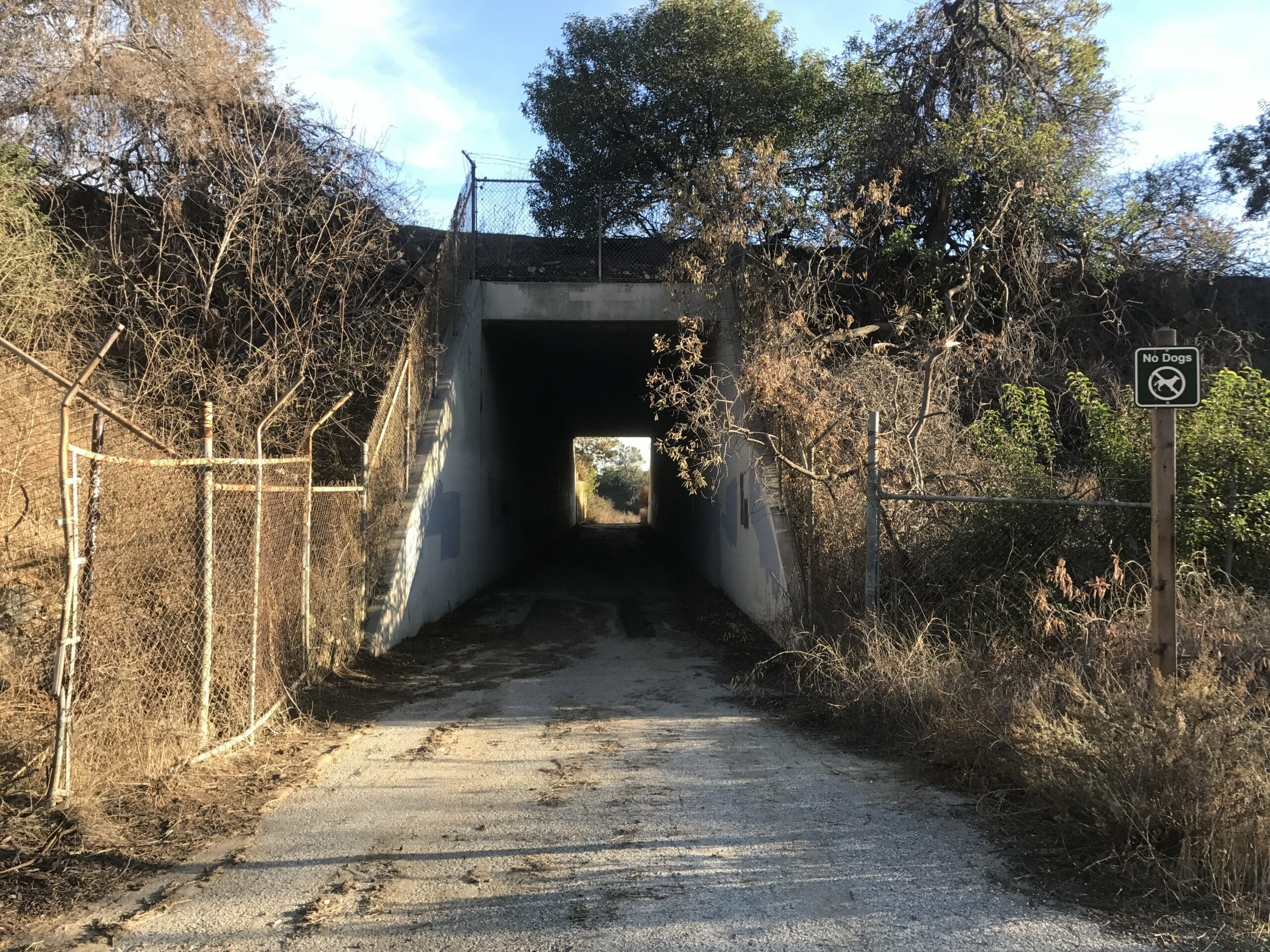 Tunnel du sentier Arroyo San Miguel