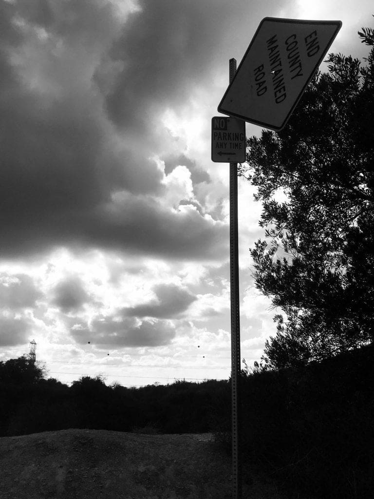 Turnbull Canyon end of road