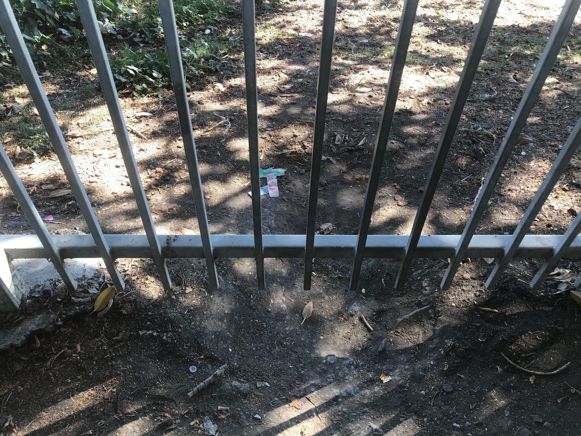 Point Fermen Park "sunken city" gate crossing