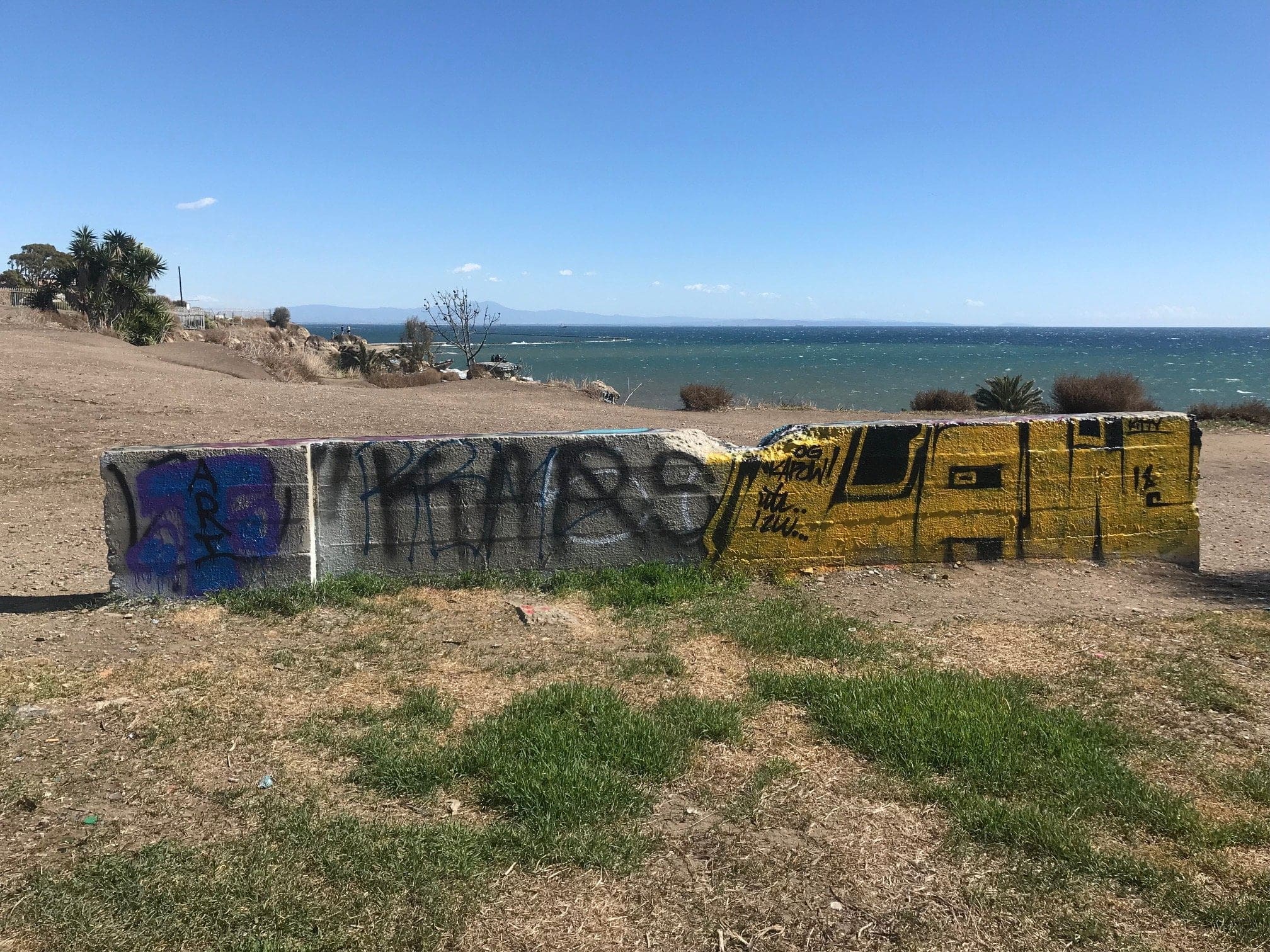 brick walls at san pedro sunken city