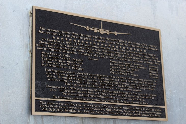 bomber glacier memorial