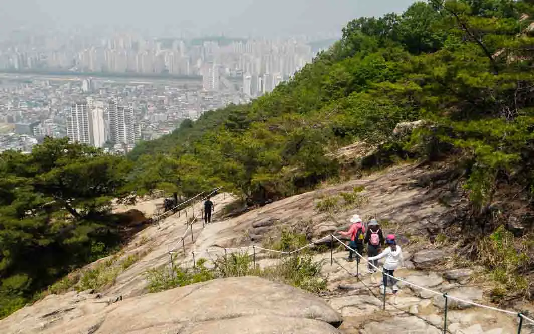 Hiking in seoul korea