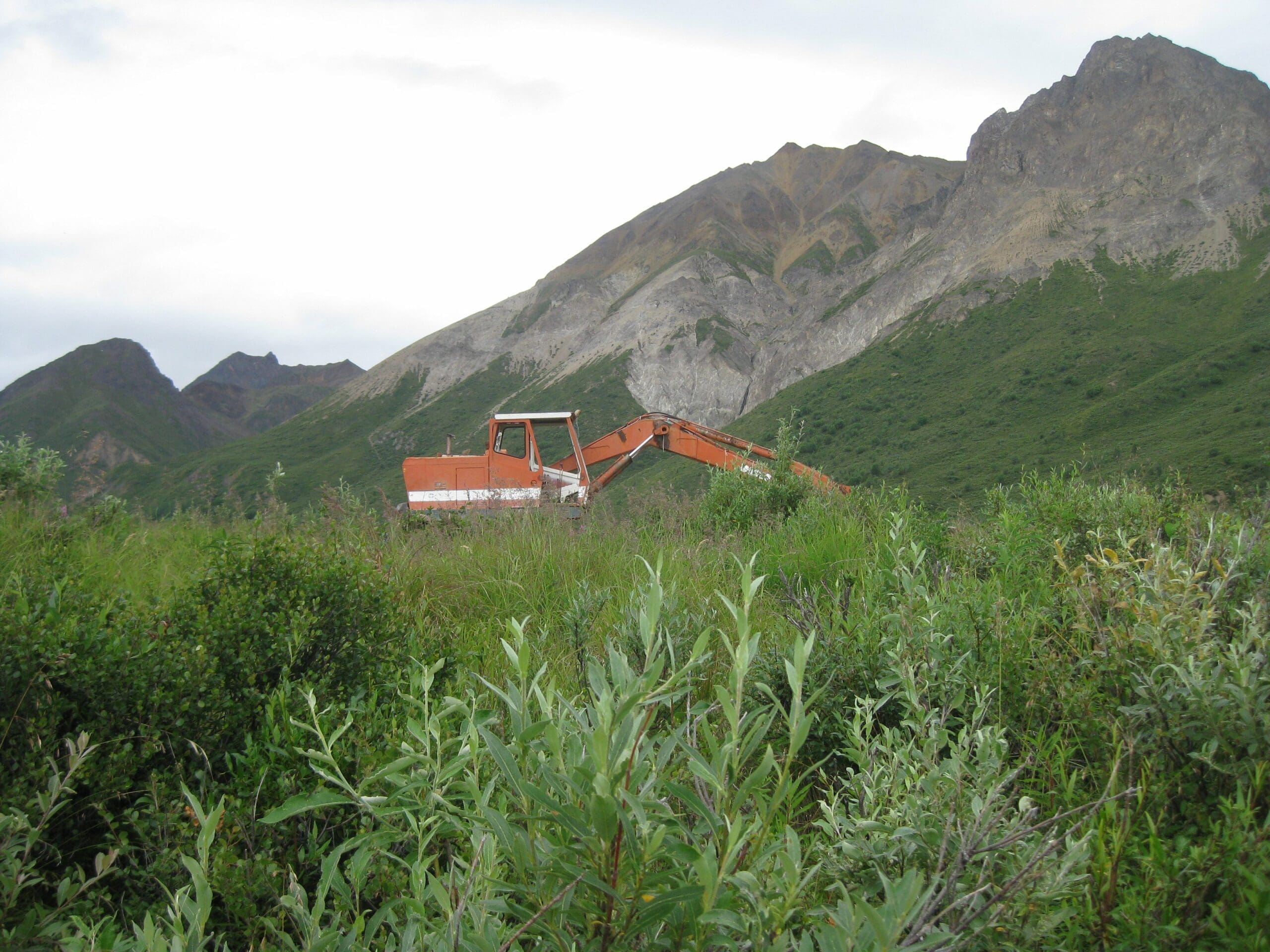 Chitna Pass mining equipment