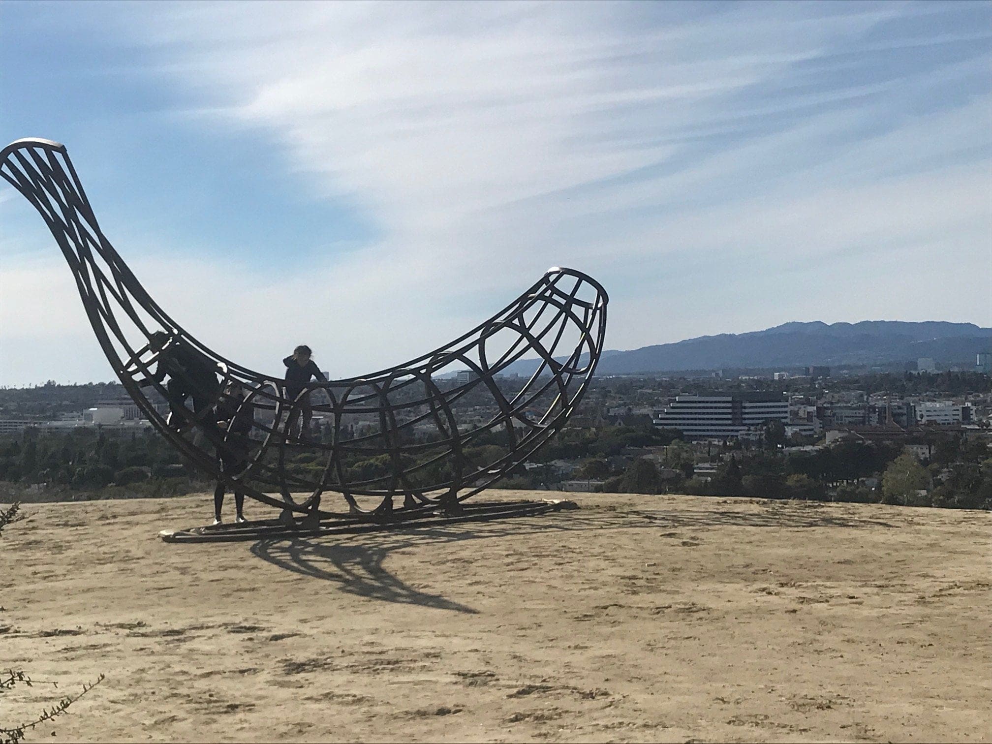 baldwin hills scenic overlook banana sculpture