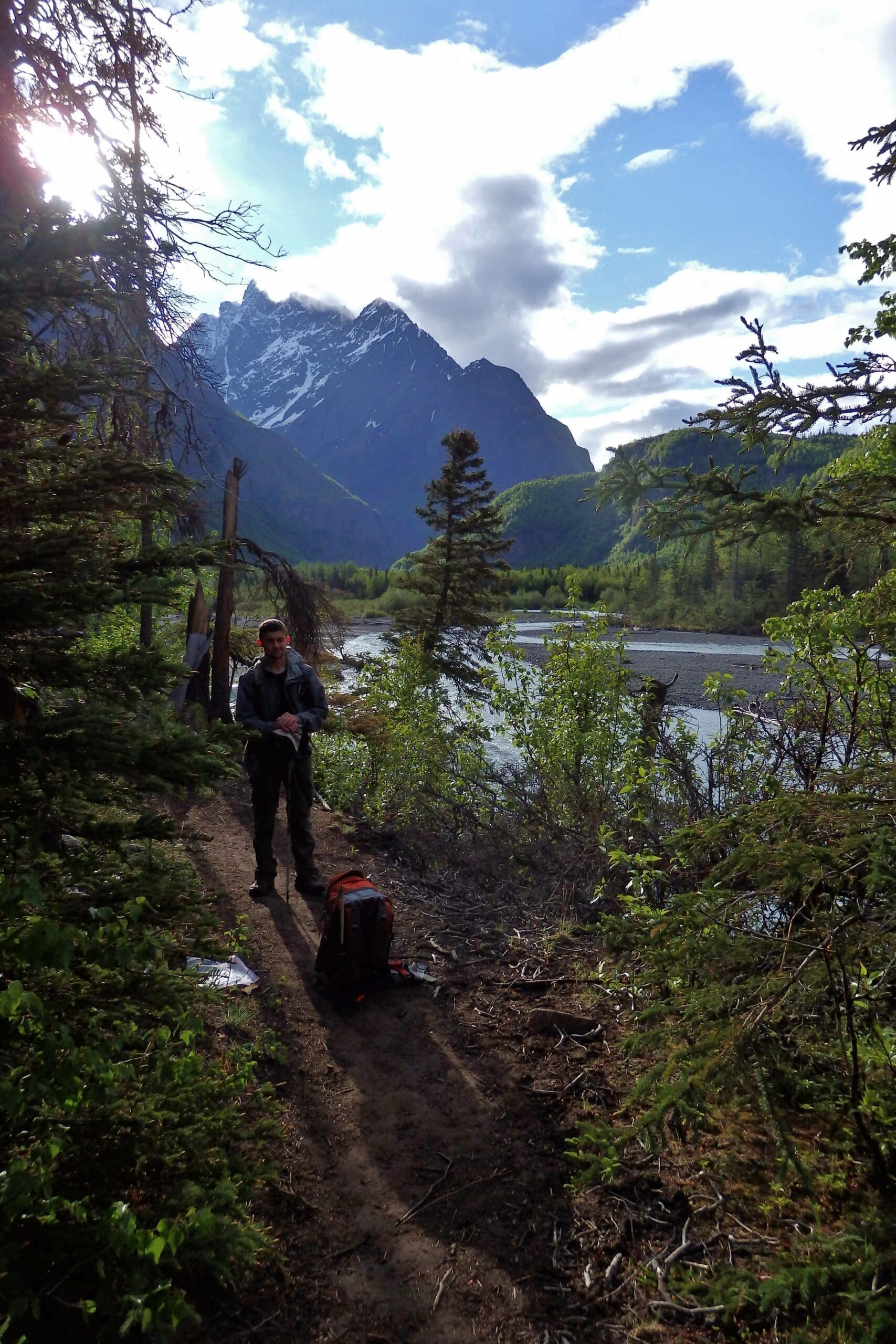 Eagle River Alaska and Surrounding Mountaints