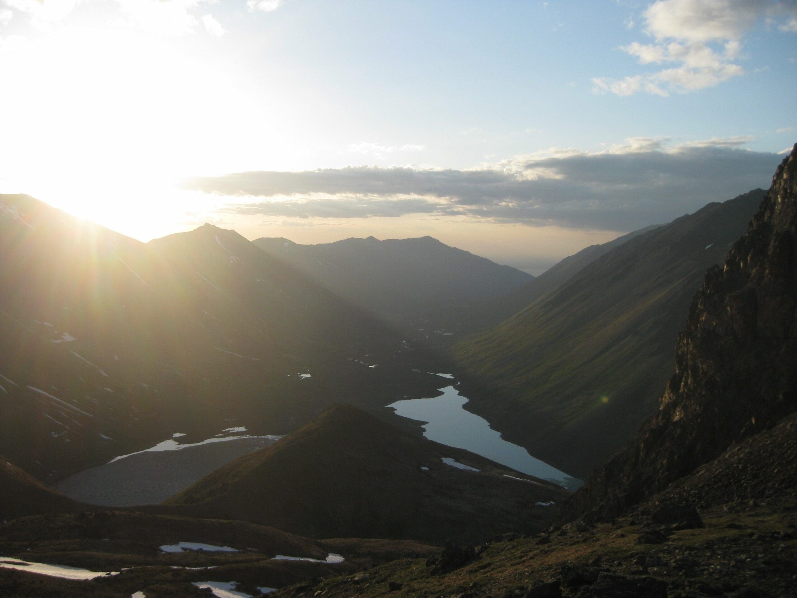 Golden Hour sunset in South Fork Eagle River Cantata Peak