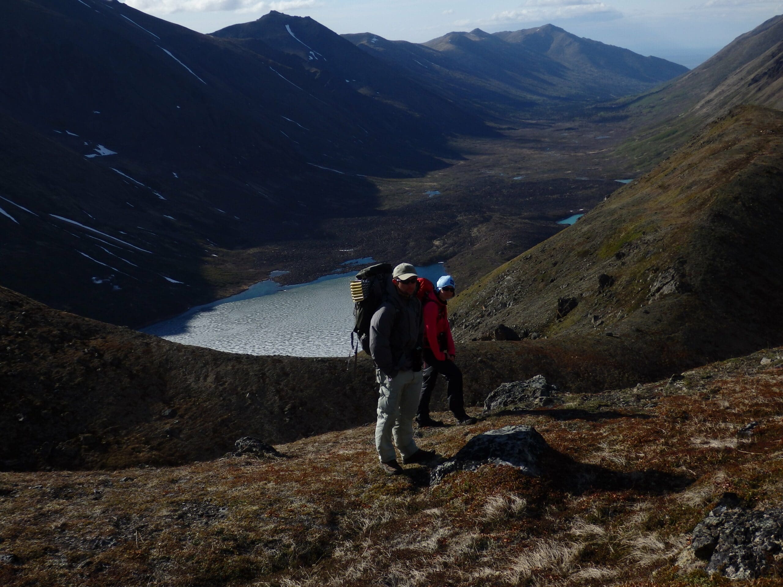 Hiking back towards eagle river from Cantata Peak