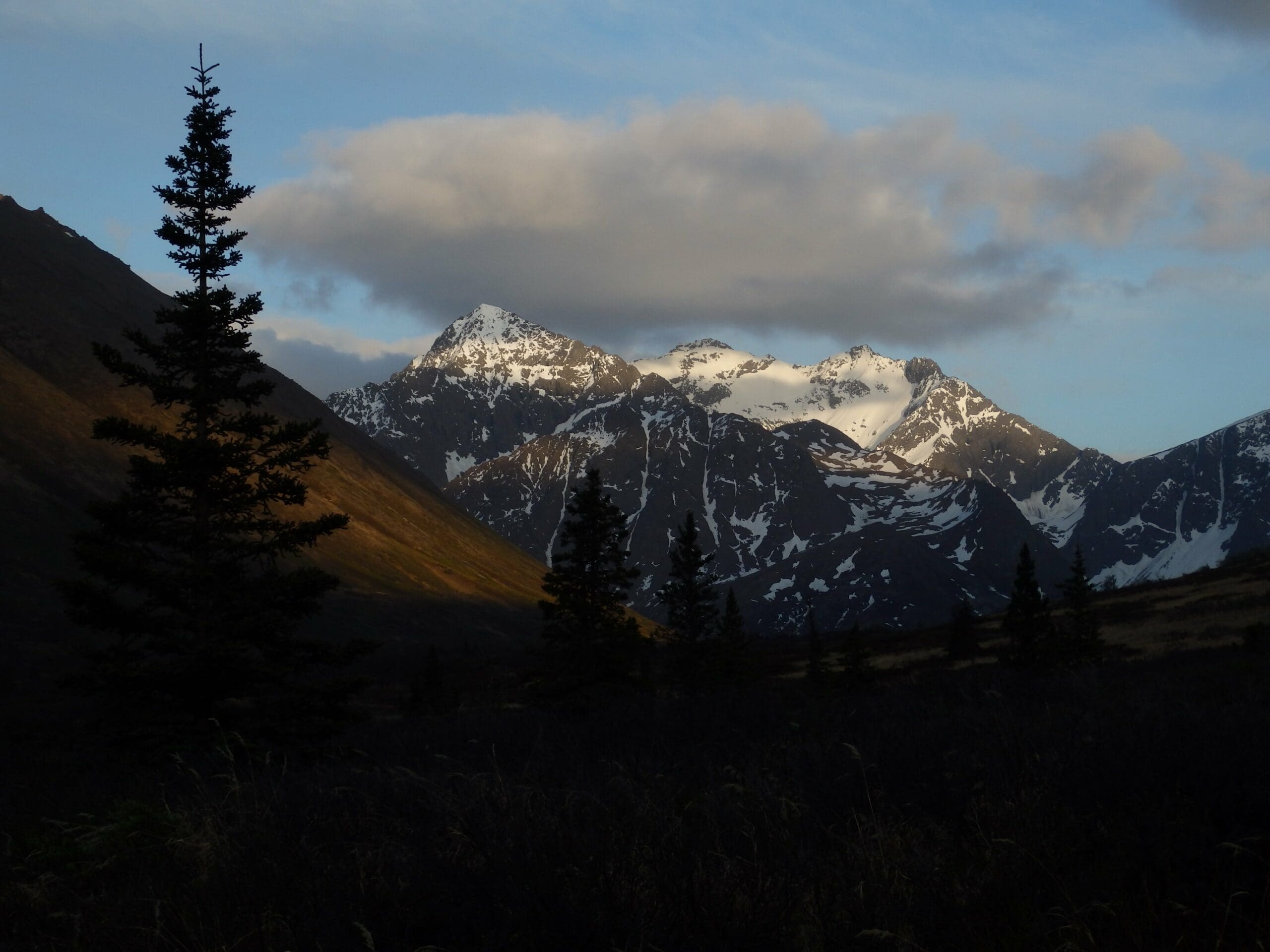 Chugach Mountains Sunset at Golden Hour