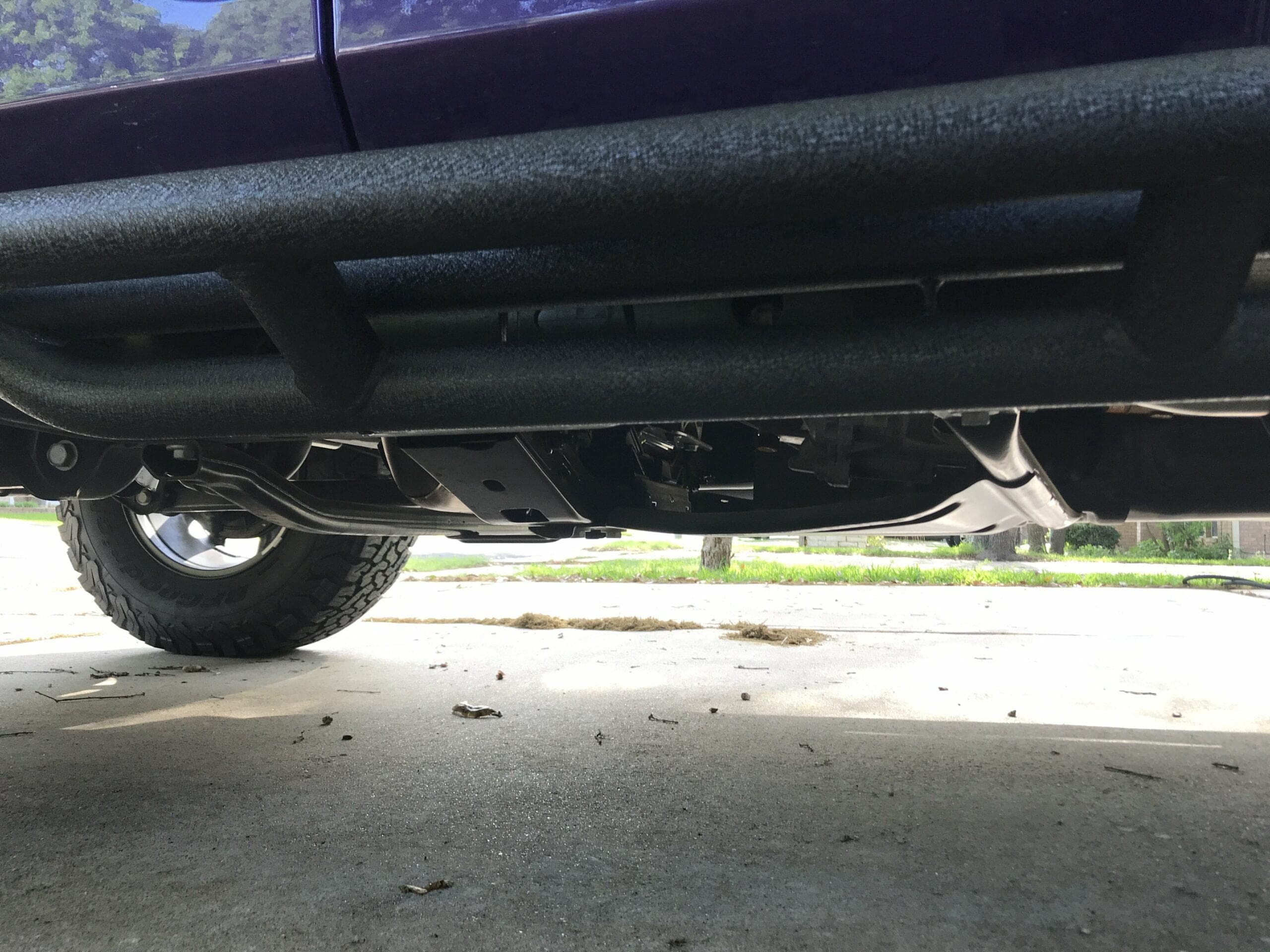 Jeep Wrangler runningboards height clearance.