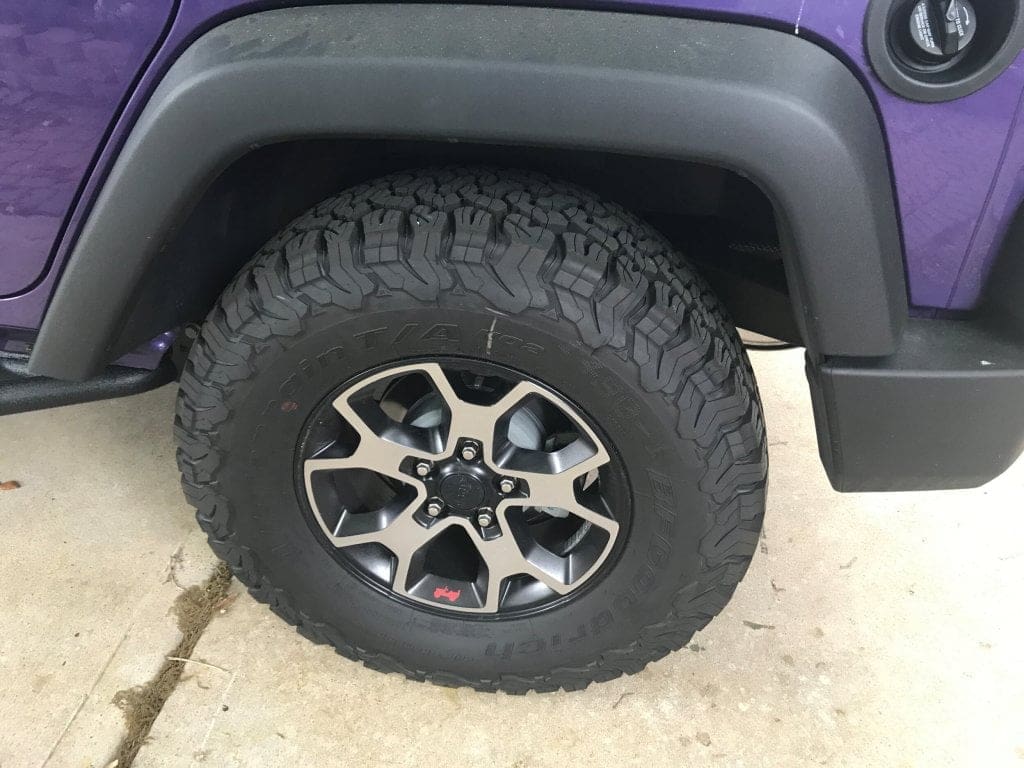 tire clearance before teraflex body lift