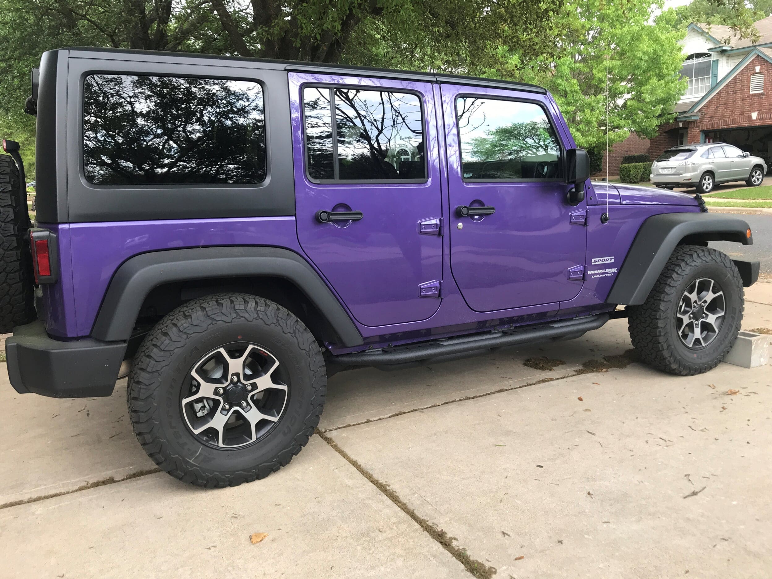 Jeep Wrangler before body lift