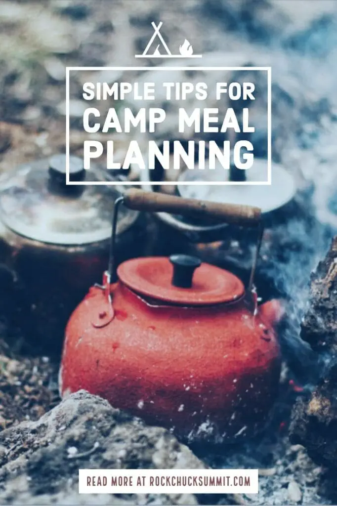 Camp Meal Planning