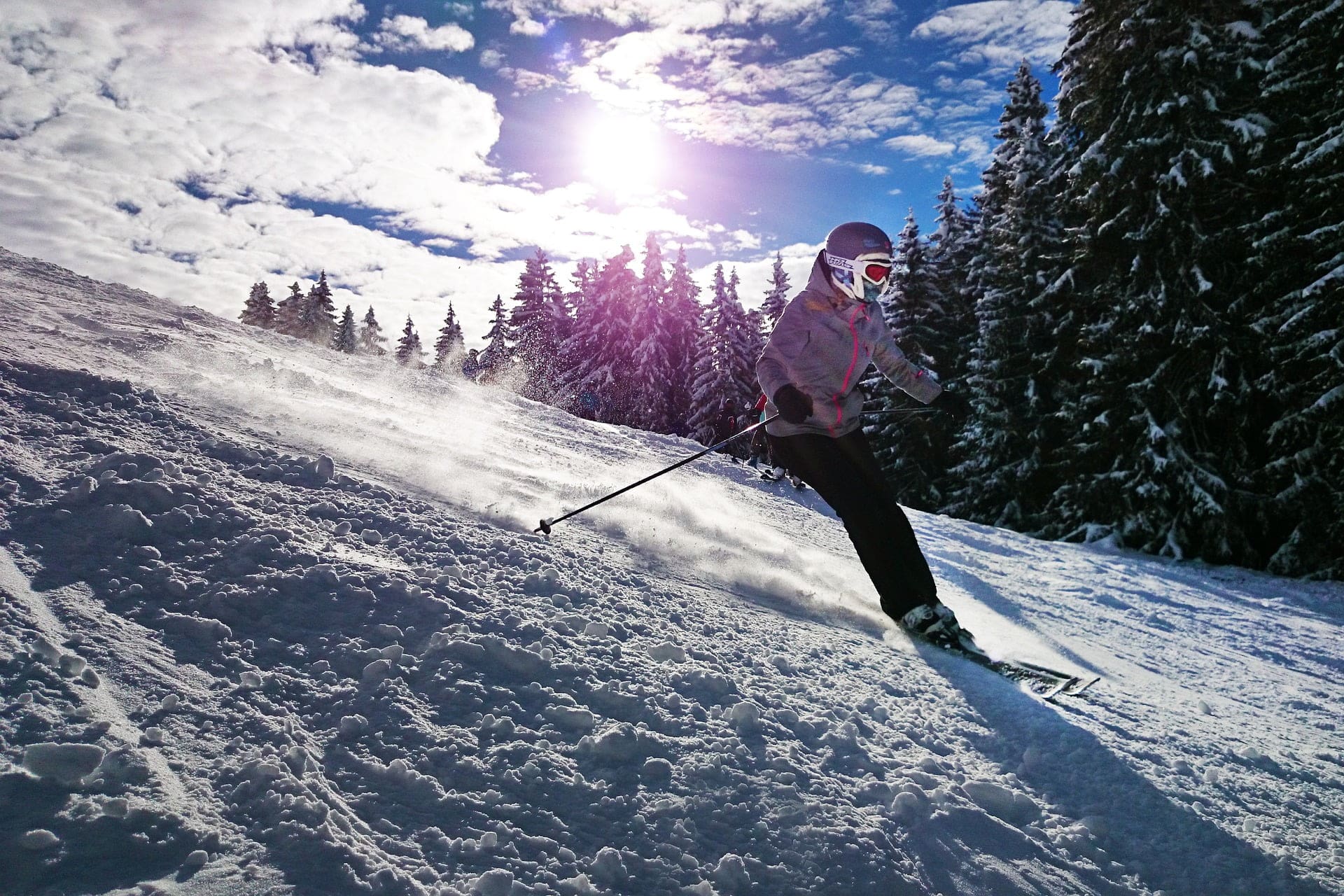Reasons people travel - downhill skiing