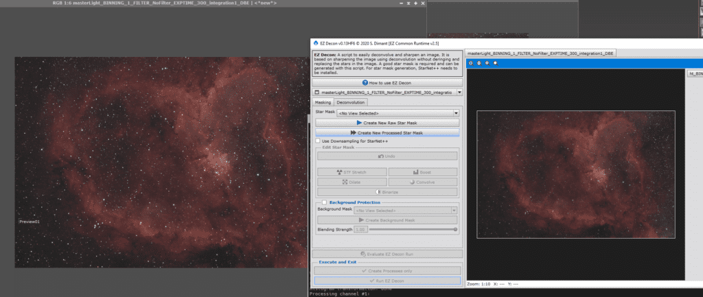 heart nebula deconvolution