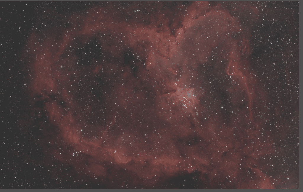 heart nebula after deconvolution