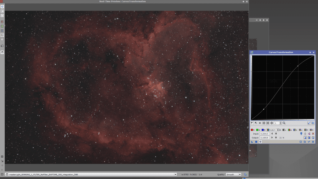 heart nebula pixinsight curves stretch