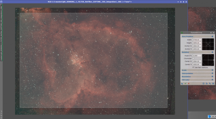 dynamic crop heart nebula