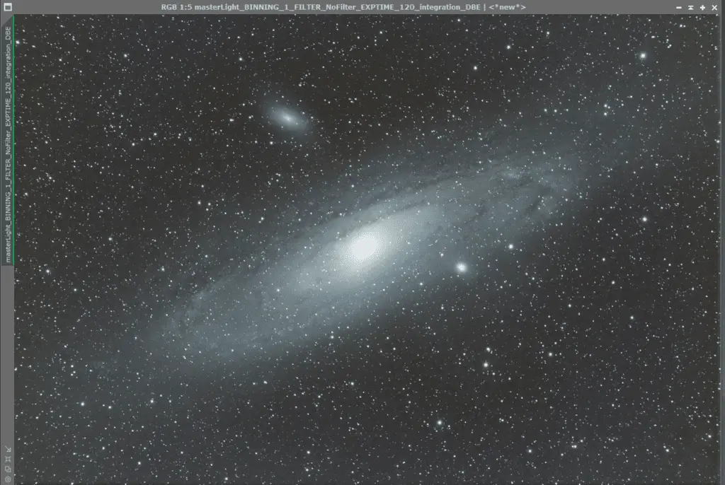 Andromeda Nebula gradient removal