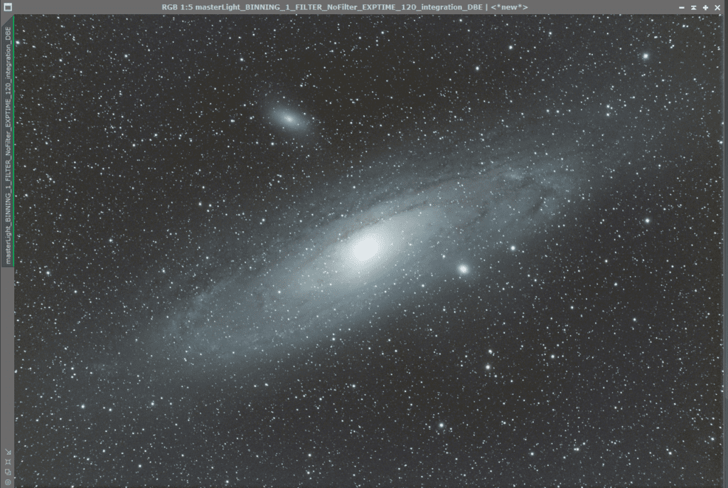 Andromeda Nebula gradient removal