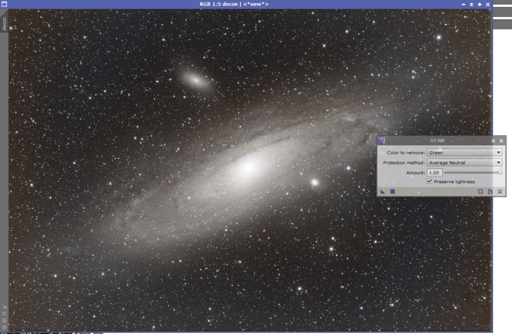 andromeda galaxy scnr