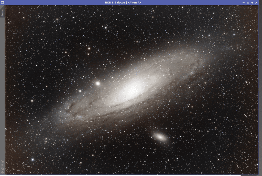 andromeda galaxy flipped 180