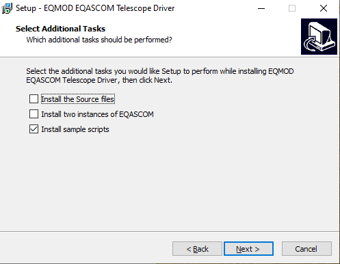 eqmod installer options