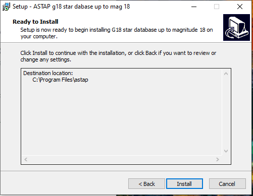 ASTAP star database g18