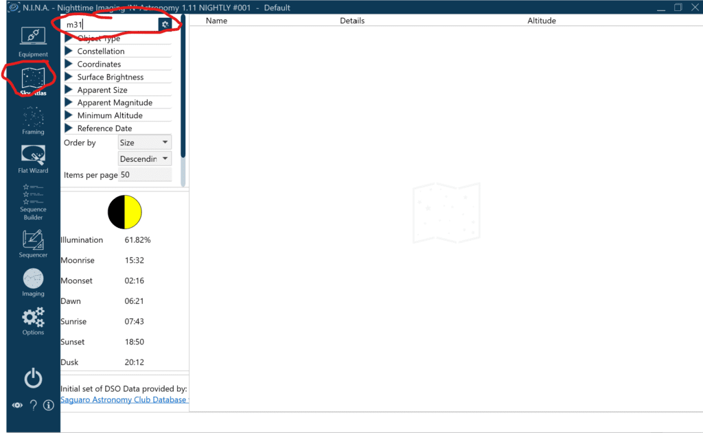 Create a NINA sequence