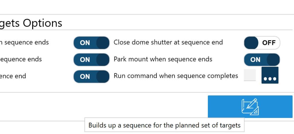 NINA sequence options