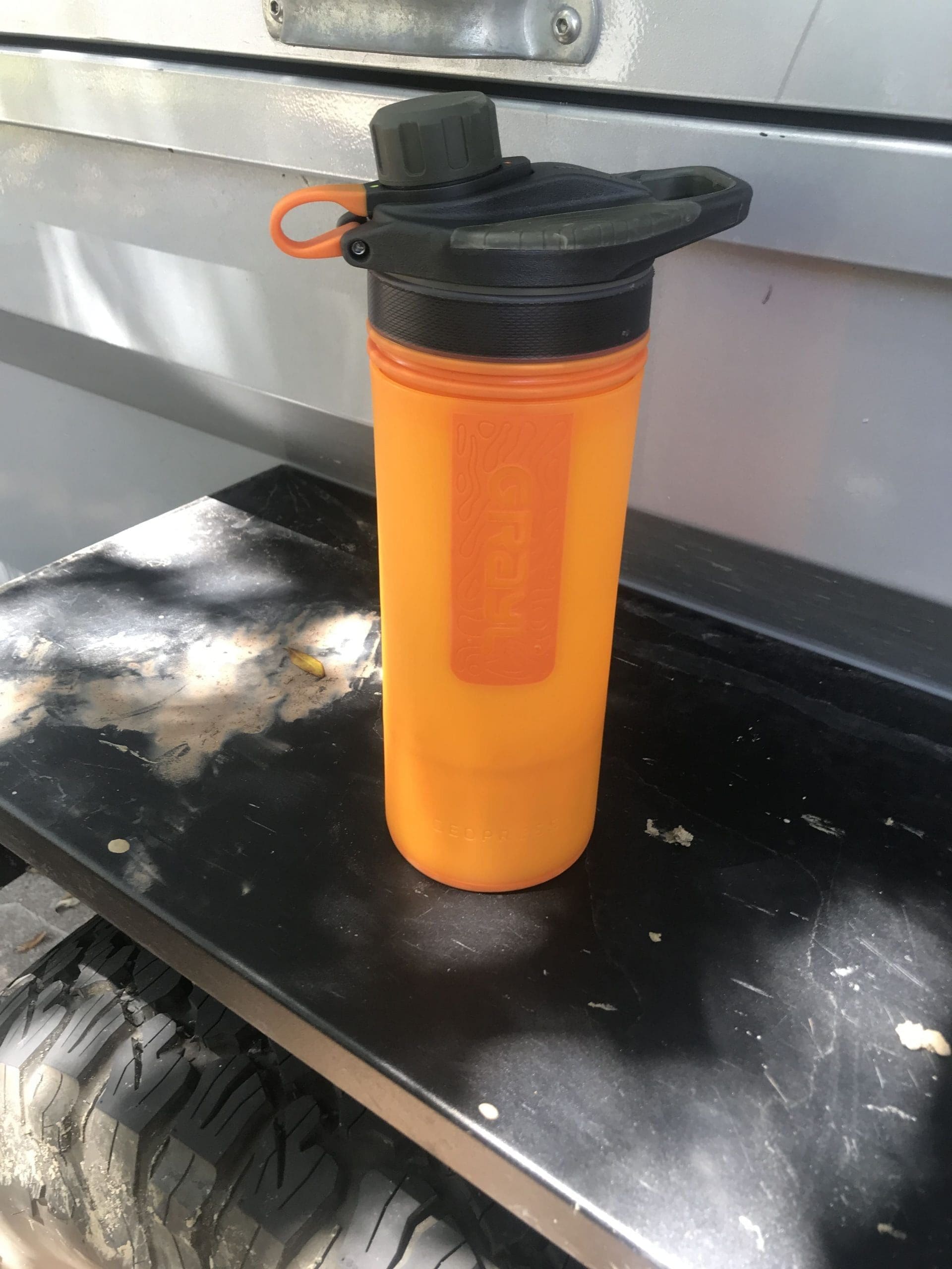 Gray Geopress water filter